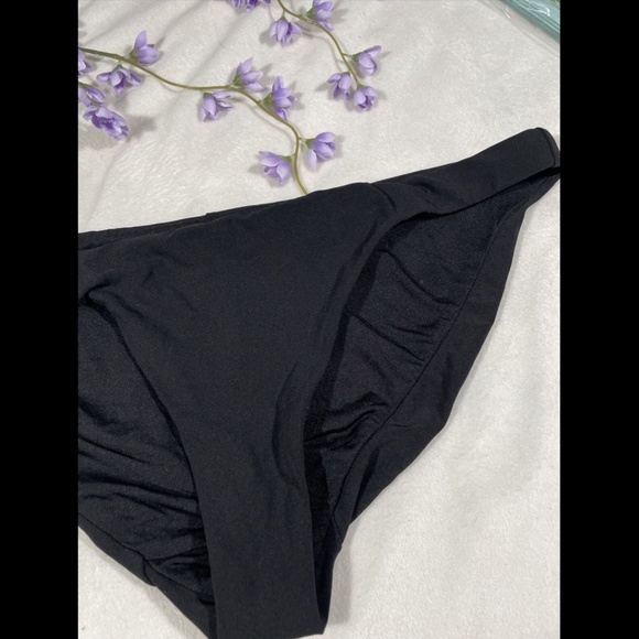 NEW $78 Robin‎ Piccone Ava Bikini Bottoms in Black [SZ Large ] - Picture 6 of 11